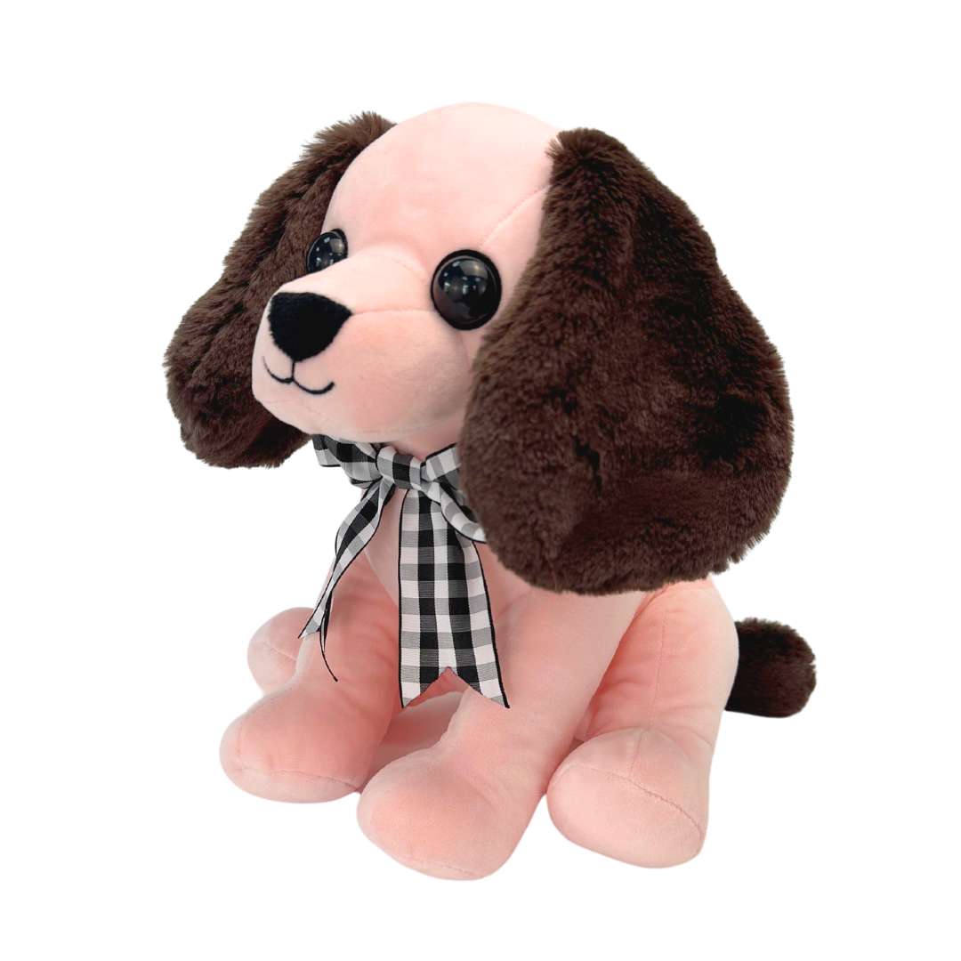 English pink springer spaniel dog stuffed animal