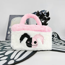 Goth Pink Plush Cosmetic Bag