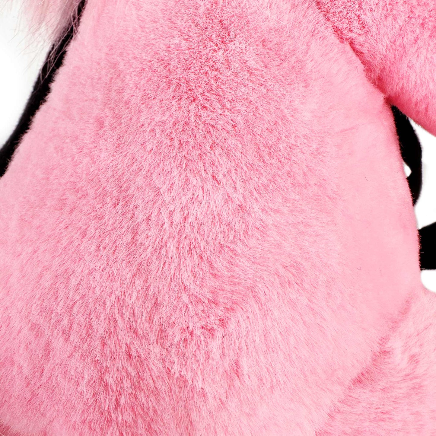 pink fur detail raccoon Stuffed animal PlushThis