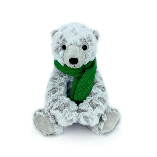 green ploar bear stuffed animal