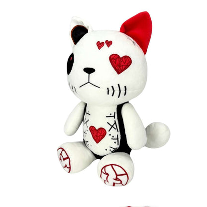 Niche creepy cool robot cat heart stuffed animal Plush