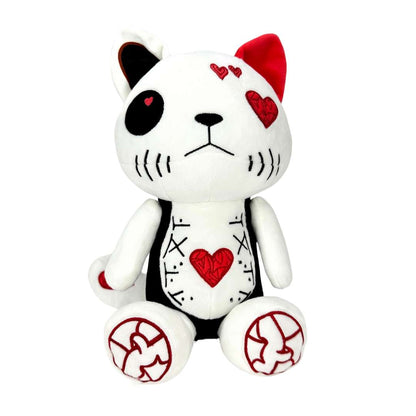 Niche creepy cool robot cat heart stuffed animal Plush