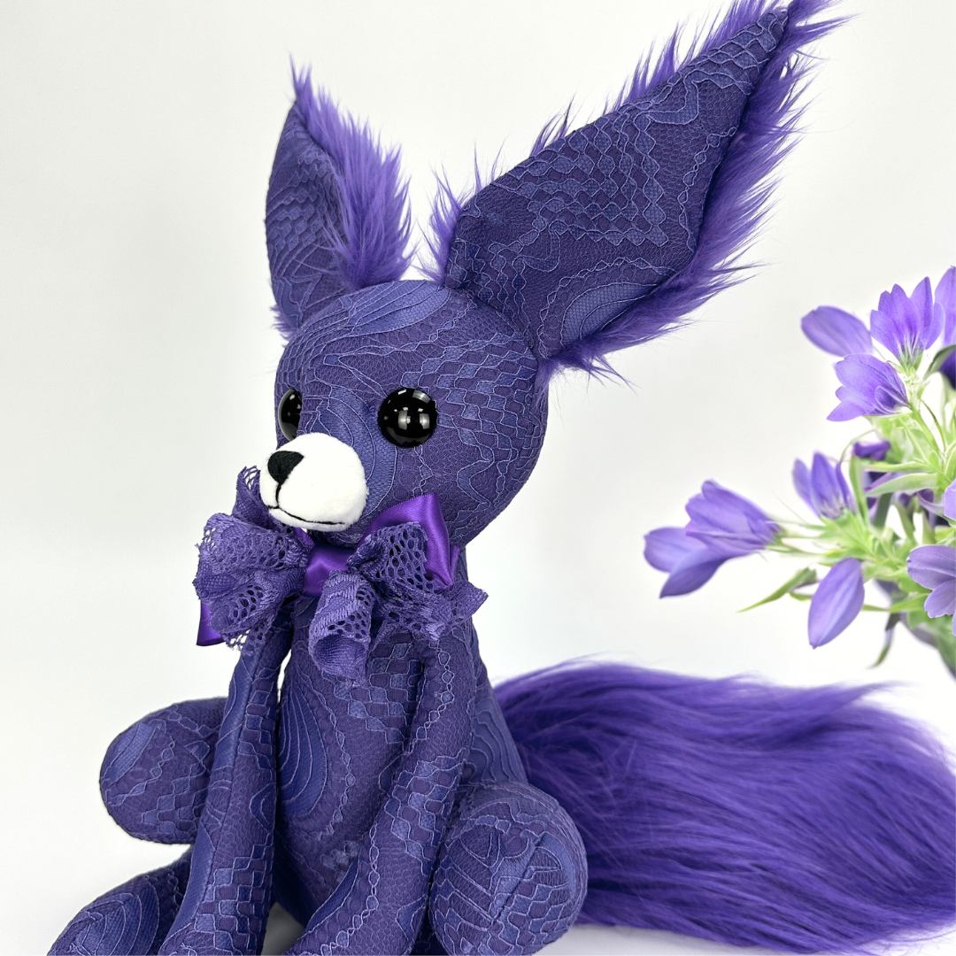 purple lace goth style fennec fox