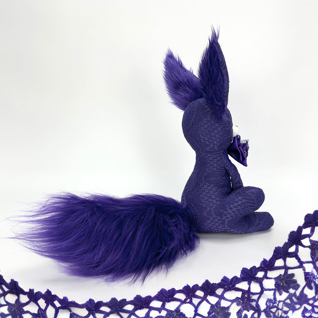 purple lace goth style fennec fox