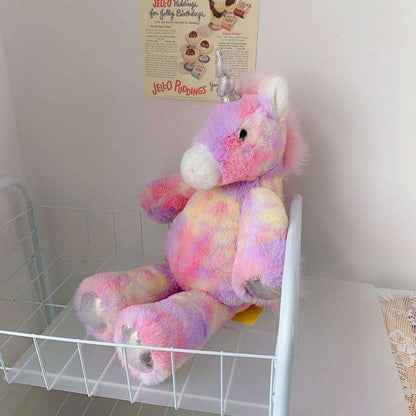 Rainbow Pink Color Unicorn Plush