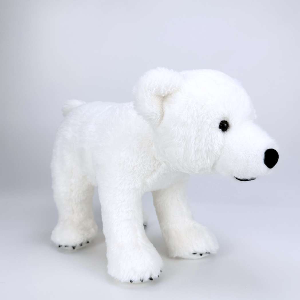 White stuffed store polar bear