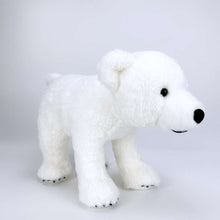 Realistic life-like white polar bear stuffed animal PlushThis