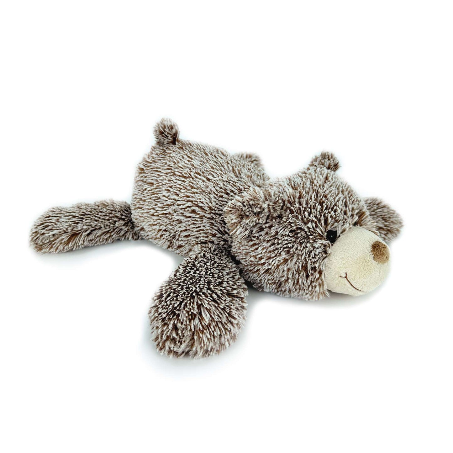 Side of Gray Cartoon Bear Stuffed Animal