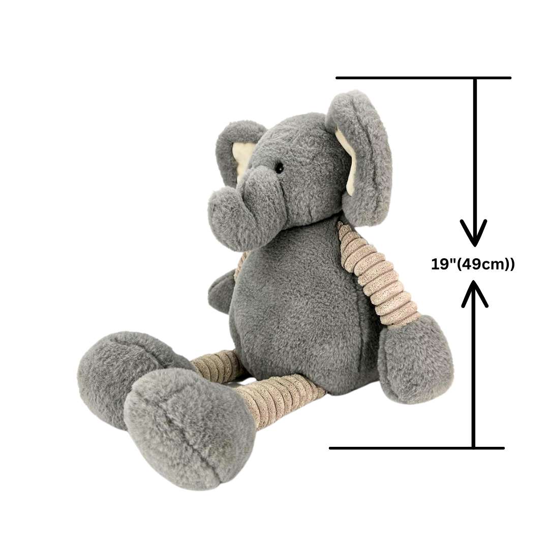 Simple Gray Elephant Plush
