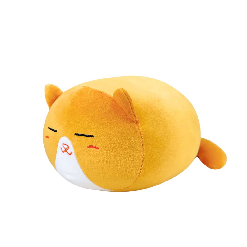 Sleeping Cute Ginger Cat Stuffed Animal