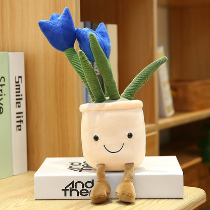 potted plant plush Smiling Tulip Plush Toy Potted Plant – PlushThis| Plushies & Stuffed Animals