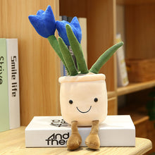 Smiling Tulip Plush Potted Plant