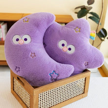 Special Purple Stars And Moon Plush Pillow