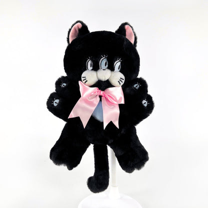 Spider black cat plush toy