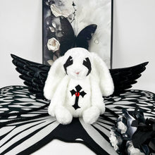 Y2K White Bunny with Wings Backpack
