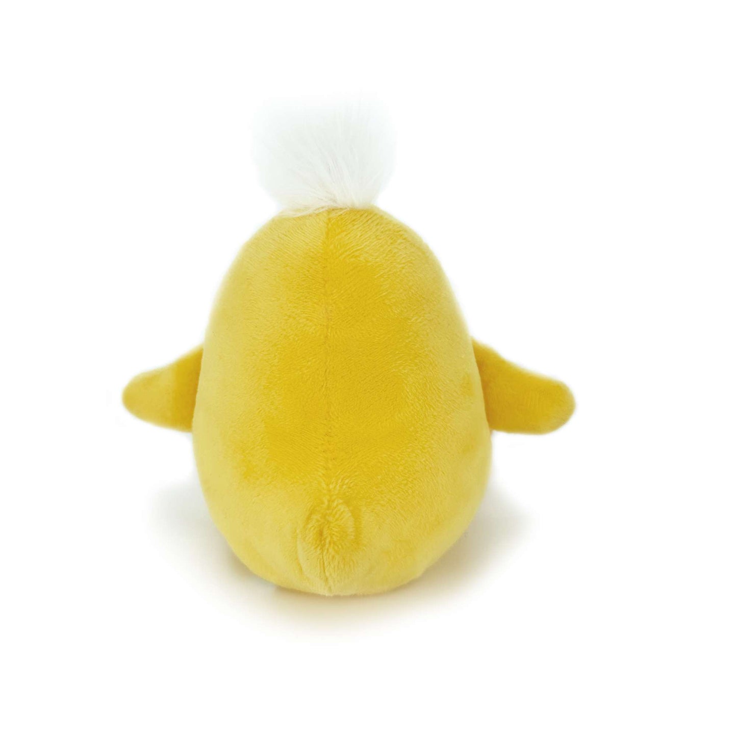 Yellow cartoon duck plush toy back