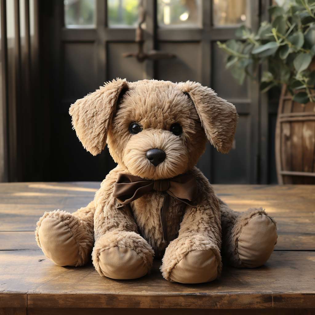 Brown Cute Dog Stuffed Animal