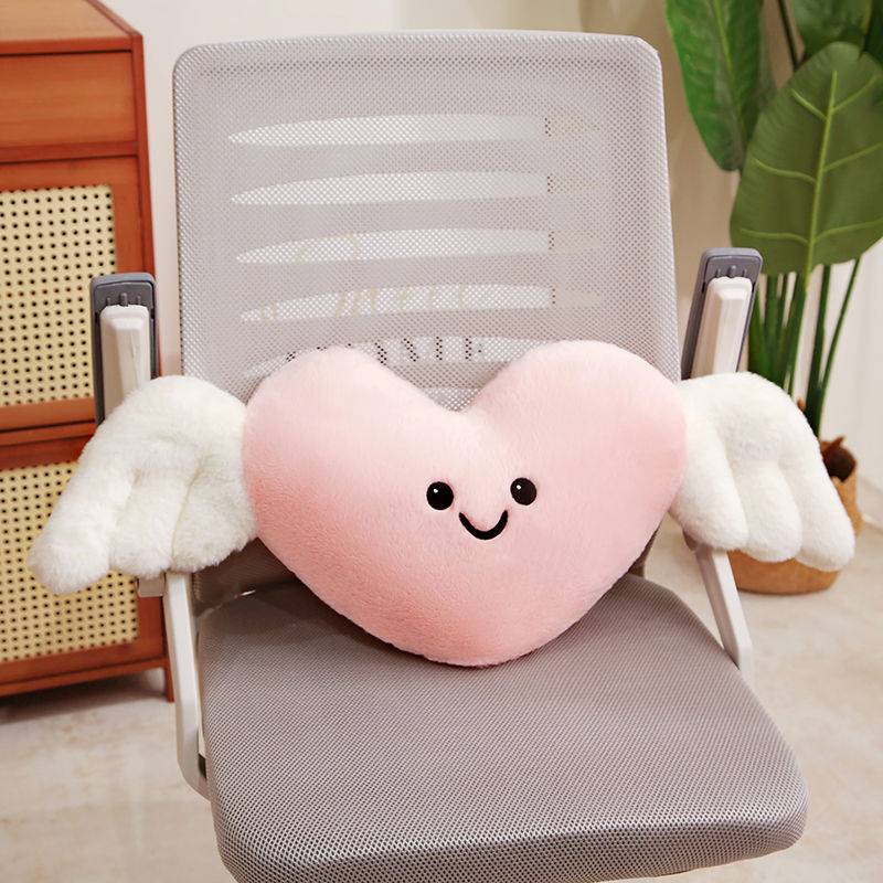 Angel heart pillow