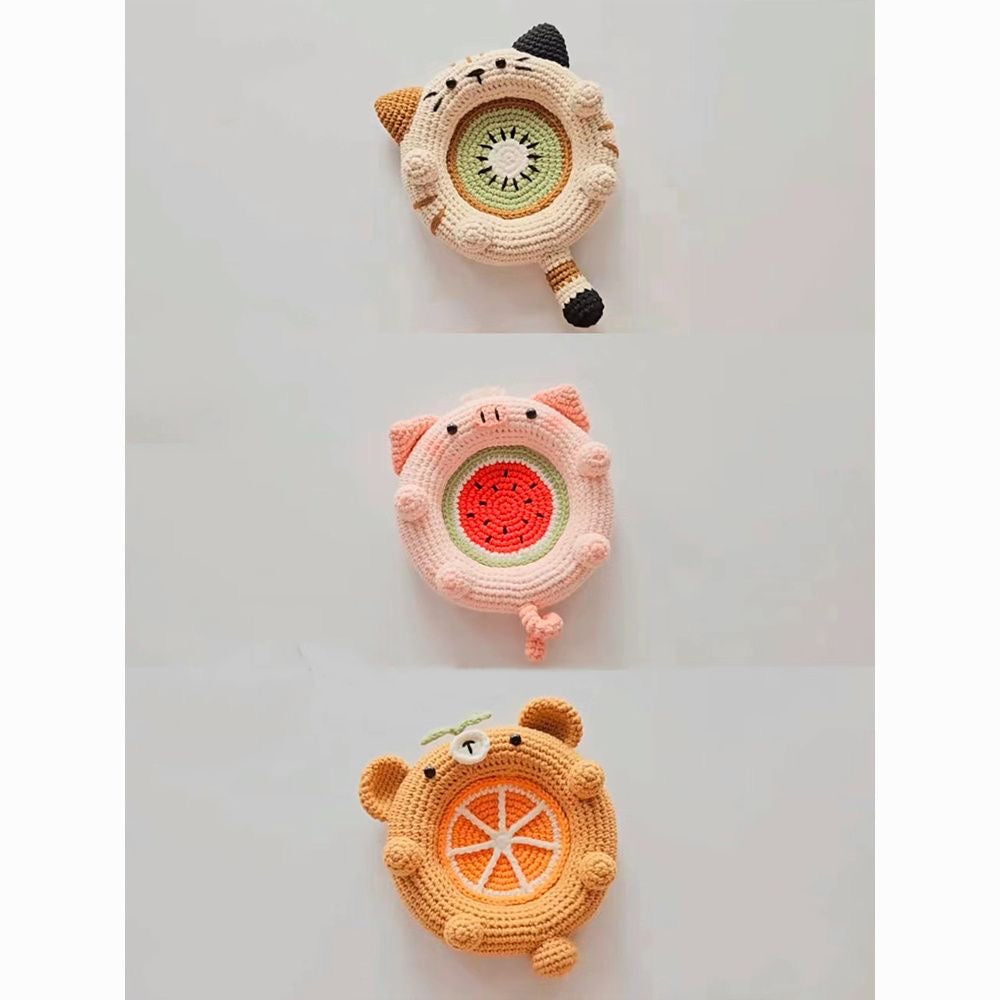 Cute Animals Coaster Crochet DIY Kit