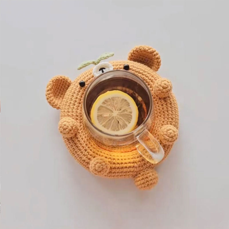 Cute Animals Coaster Crochet DIY Kit