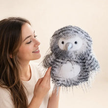 Gray Feathered Owl Plush, 23cm