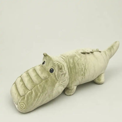 Cute Sleepy Green Crocodile Plush - Front Left View