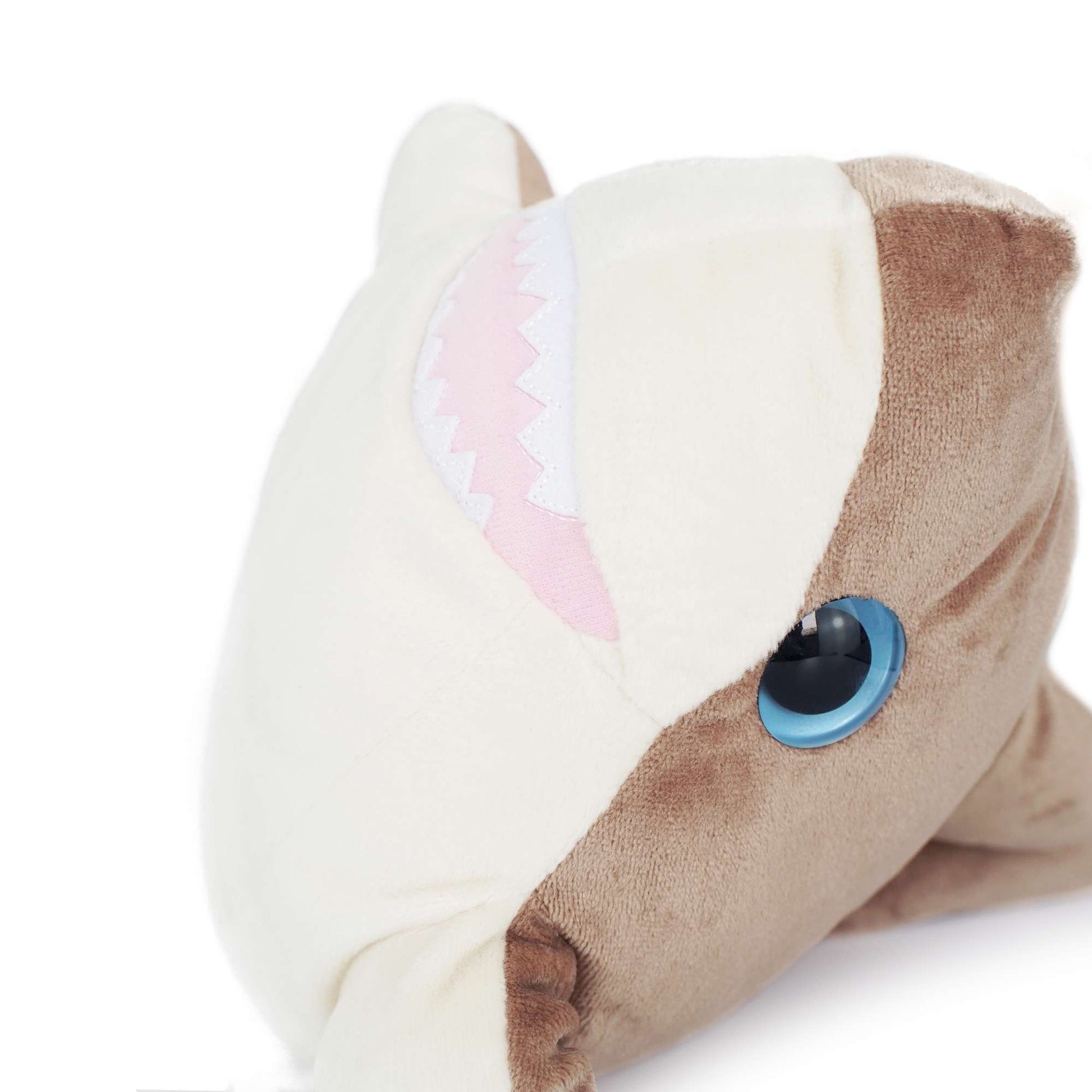 white belly detail smile mouth teeth baby shark stuffed animal PlushThis