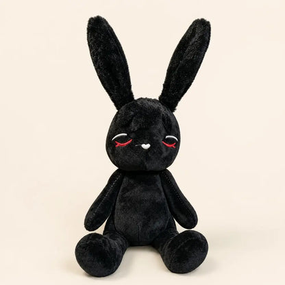 Emo Bunny with Angry Expression Plush - Studio Front View