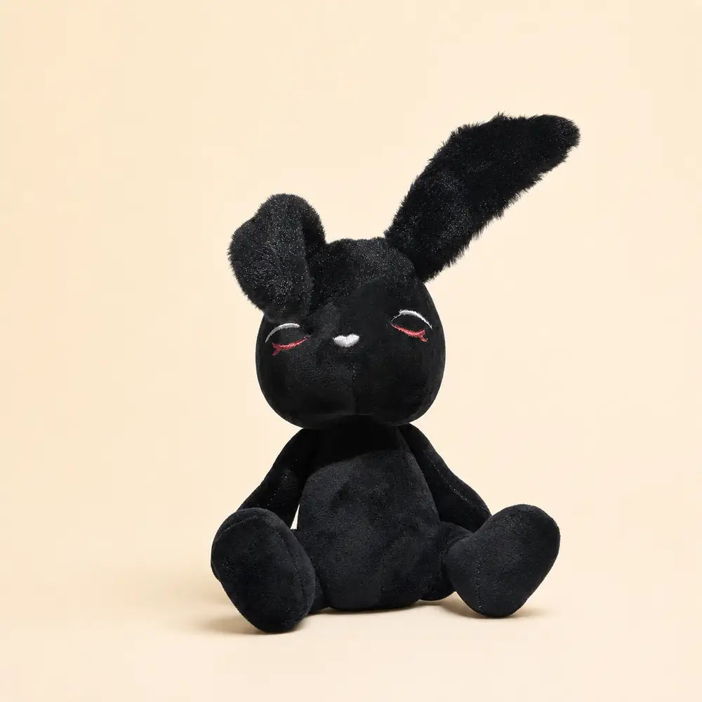 Emo Bunny with Angry Expression Plush - Studio Playful Pose