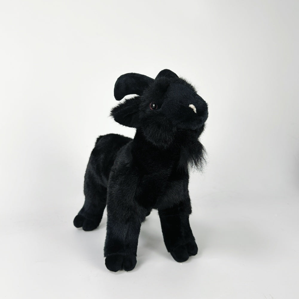 Stuffed white or black goat