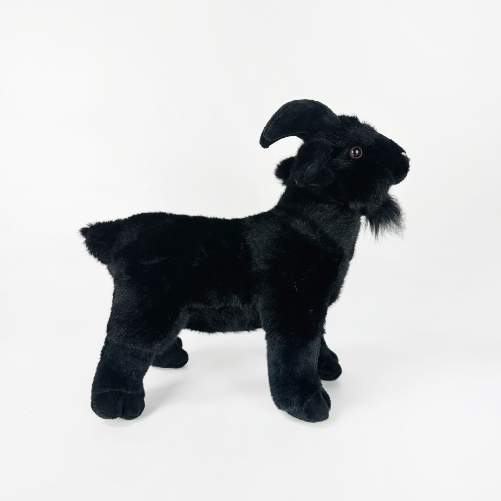 Stuffed white or black goat