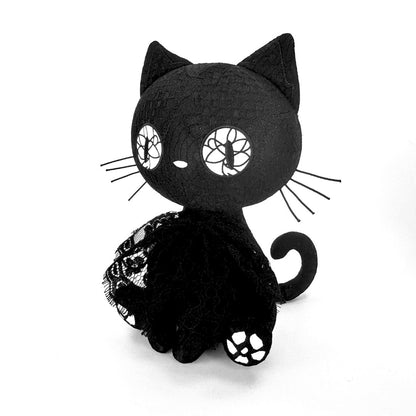 Bombay goth cat plushie
