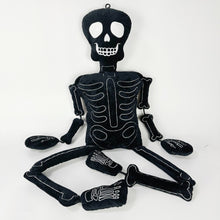 Goth White and Black Skeleton Plush