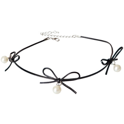 Cute Charm Leather Cord Choker