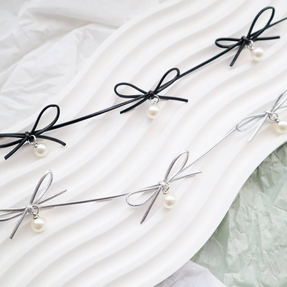 Cute Charm Leather Cord Choker