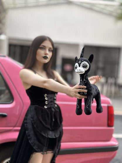 Goth Skeleton Unicorn Stuffed Animal