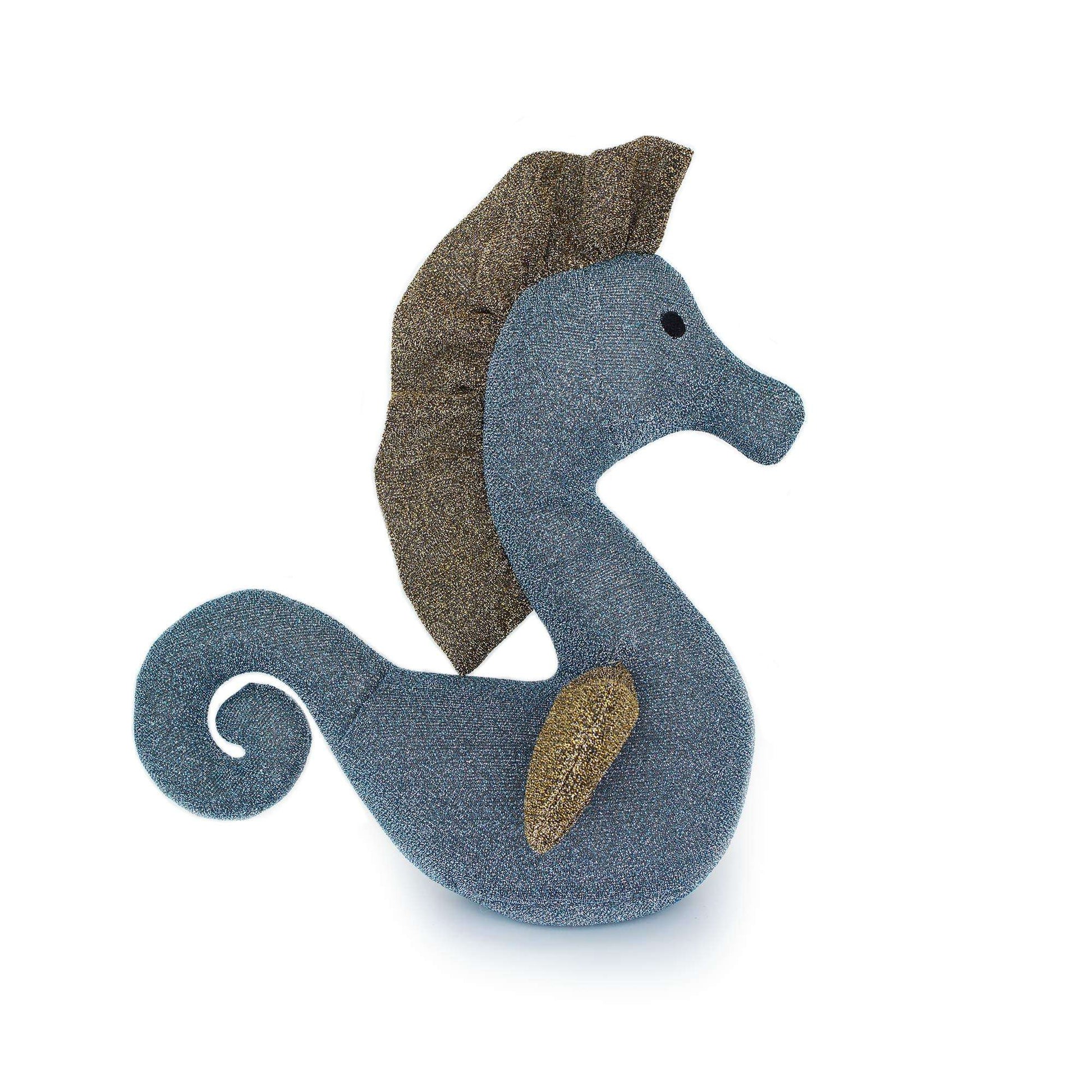 Seahorse outline Stuffed animal PlushThis