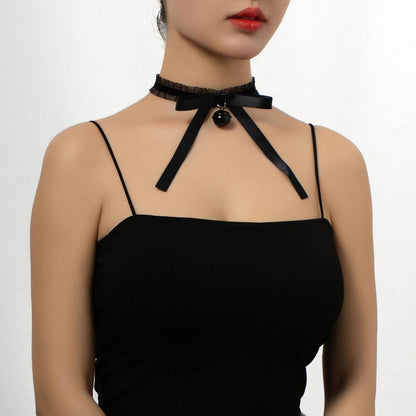 Ribbon Bell Frill Choker Lace