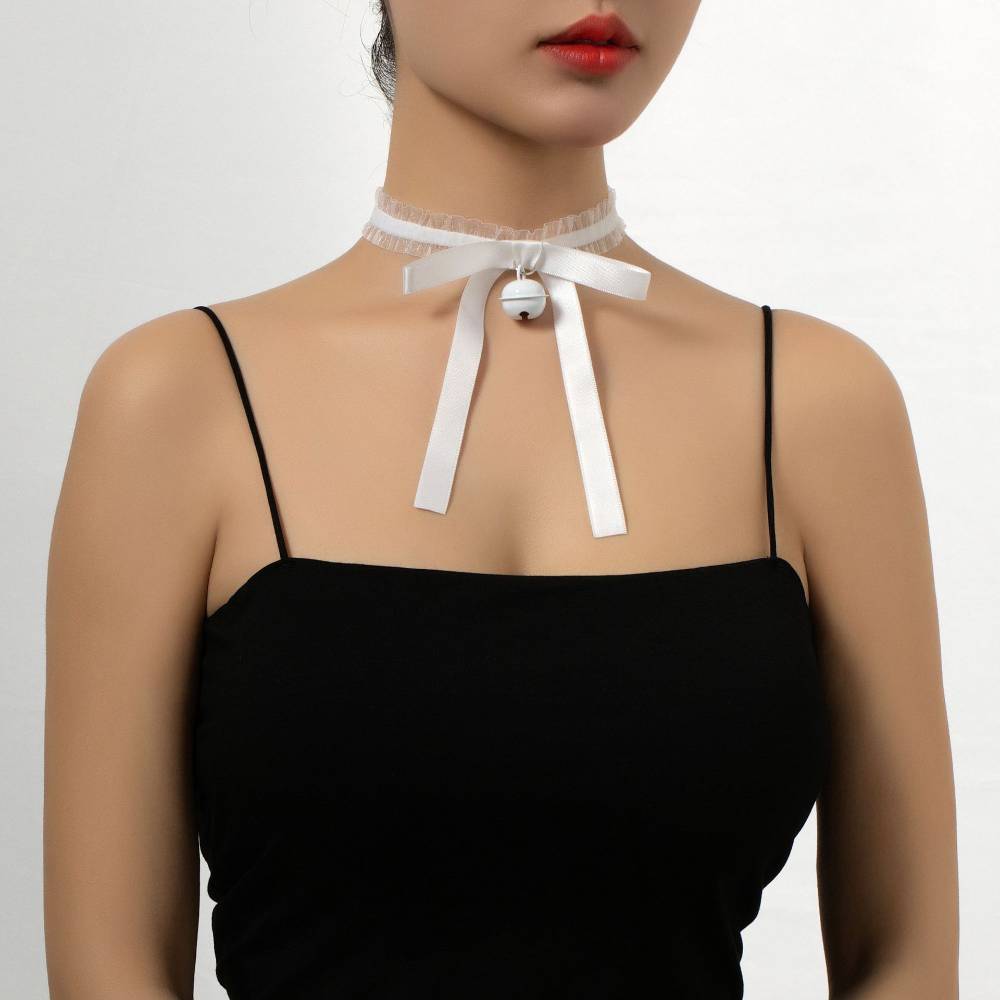 Ribbon Bell Frill Choker Lace