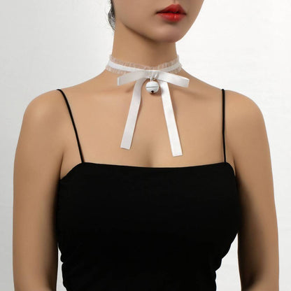 Ribbon Bell Frill Choker Lace