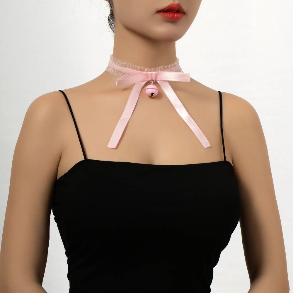 Ribbon Bell Frill Choker Lace
