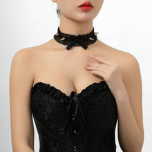 リボンスタッズフリル チョーカー レース