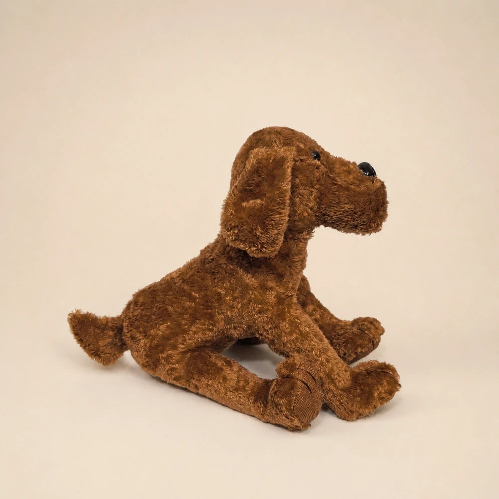 Brown Dog Plush Side View