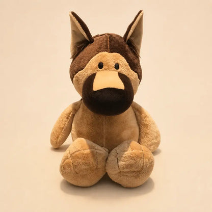 Brown Donkey Stuffed Animal Front View