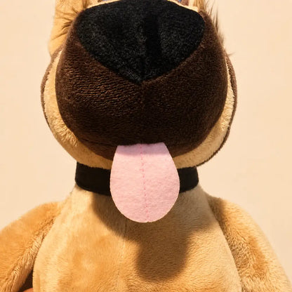 Brown Donkey Stuffed Animal Soft Faux Rabbit Fur Detail