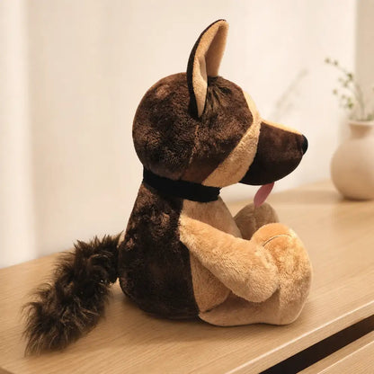 Brown Donkey Stuffed Animal on a Wooden Table