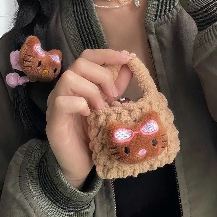 Cute Airpods Brown Hello Kitty Bag Toy blown Cute Airpods Brown Hello Kitty Bag Toy blown