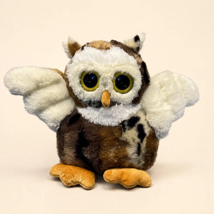 Brown Flying Owl Stuffed Animal - Front View