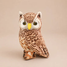 Brown Owl Plush Stuffed Animal - Front Studio View