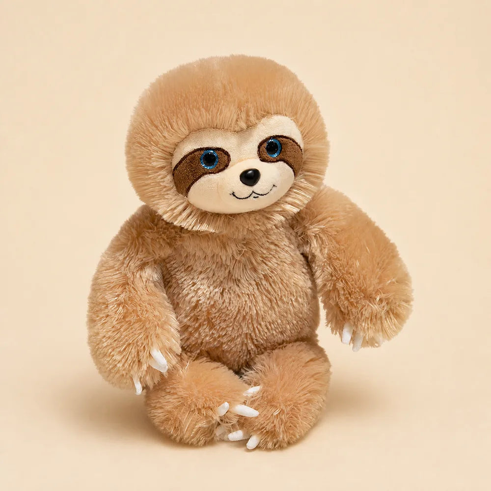 Cute Brown Sloth Stuffed Animal Front View
